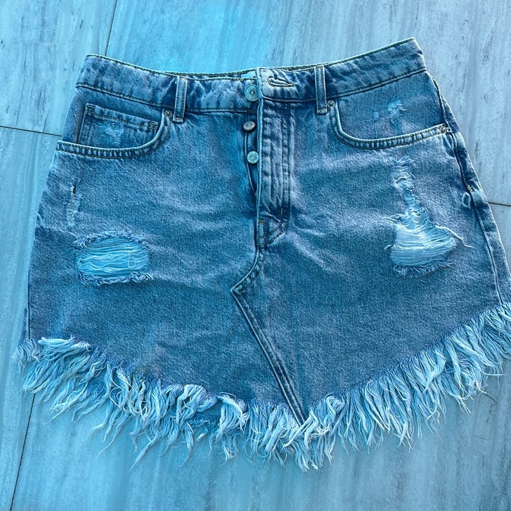 urban outfitters bdg jean skirt
